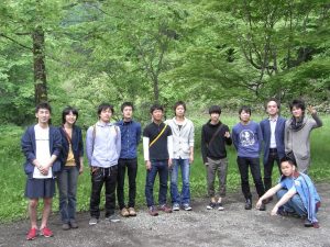 研究室合宿（軽井沢）にて